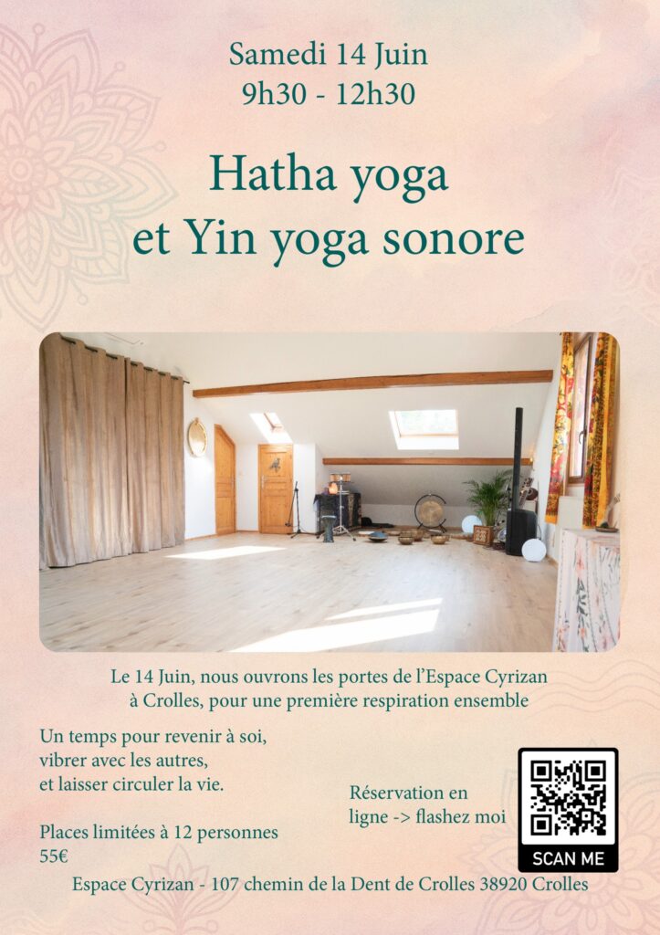 Flyer yoga sonore Crolles
